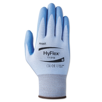 HYFLEX 11-518 CUT RESISTW/18 GA DYNEEMA SZ 9